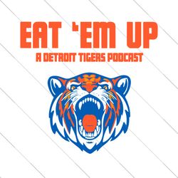 Eat Em Up A Detroit Tigers Podcast Baseball SVG File Digital