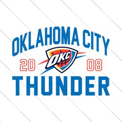Oklahoma City Thunder 2008 Basketball Team SVG File Digital
