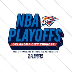NBA Playoffs Oklahoma City Thunder SVG File Digital