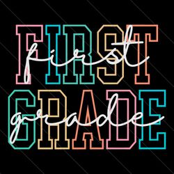 First Grade Teacher Elementary School SVG File Digital