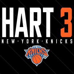 Hart 3 Josh Hart New York Knicks SVG File Digital