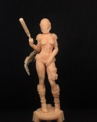 Lady mandalorian figurine