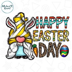 Happy Easter Day Bunny Ears Gnome Clipart PNG