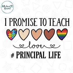 Autism I Promise To Teach Love Principal Life PNG