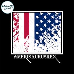 Amerisaurus Rex American Flag SVG