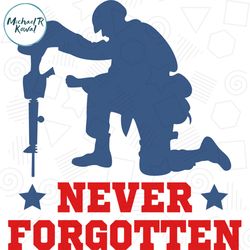 Never Forgotten America Memorial Day SVG