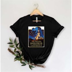 This Is A Cotton Or Cotton Polyester Mix Shirt The Shirt Has A Star Wars Design The Color Is Black