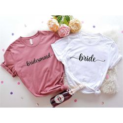 Bride And Bridesmaid T Shirts Bachelorette Party Shirts Team