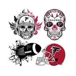 Atlanta Falcons SVG Bundle, Falcons Logo SVG, Sport SVG, Go Falcons SVG, Skull Helmet Falcons Logo SVG, NFL SVG, Footbal