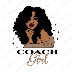 Coach Black Girl Logo SVG, Coach Girl SVG, Coach Logo SVG, Logo SVG, Fashion Logo SVG, Brand Logo SVG