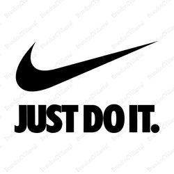 Nike Black Logo SVG, Just Do It Nike Logo SVG, Nike SVG, Logo SVG, Fashion Logo SVG, Brand Logo SVG