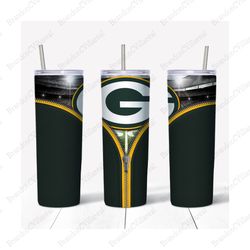 Green Bay Packers Tumbler, Green Bay Packers Wrap, Green Bay Packers Design, Sport Tumbler, Zipper Tumbler Wrap
