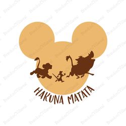 Hakuna Matata Mickey Mouse Head SVG, Disney Magic Mouse SVG, Disney SVG, Disney Characters SVG, Cartoon, Movie Silhouett