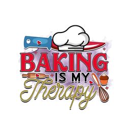 Baking Is My Therapy PNG