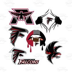 Atlanta Falcons SVG Bundle, Falcons Logo SVG, Sport SVG, Falcons Mascot SVG, NFL Teams Logo SVG, Football SVG