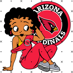 Arizona Cardinals Betty Boop Sv, Nfl svg, Football svg file, Football logo,Nfl fabric, Nfl football