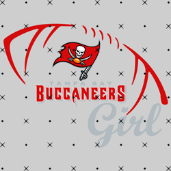 Buccaneers Girl Svg, Nfl svg, Football svg file, Football logo,Nfl fabric, Nfl football