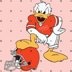 Cleveland Browns Donald Duck Svg, Nfl svg, Football svg file, Football logo,Nfl fabric, Nfl football