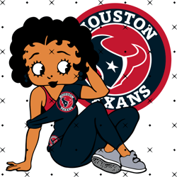 Houston Texans Betty Boop Sv, Nfl svg, Football svg file, Football logo,Nfl fabric, Nfl football