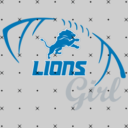Lions Girl Svg, Nfl svg, Football svg file, Football logo,Nfl fabric, Nfl football