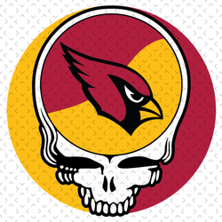 Arizona Cardinals Skull Svg, Nfl svg, Football svg file, Football logo,Nfl fabric, Nfl football