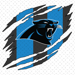 Carolina Panthers Torn NFL Svg, Nfl svg, Football svg file, Football logo,Nfl fabric, Nfl football
