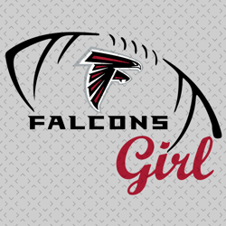 Falcons Girl Svg, Nfl svg, Football svg file, Football logo,Nfl fabric, Nfl football