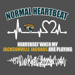 Jacksonville Jaguars Heartbeat Svg, Nfl svg, Football svg file, Football logo,Nfl fabric, Nfl football