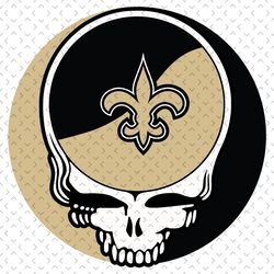 New Orleans Saints Skull Svg, Nfl svg, Football svg file, Football logo,Nfl fabric, Nfl football