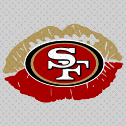 San Francisco 49ers NFL Lips Svg, Nfl svg, Football svg file, Football logo,Nfl fabric, Nfl football