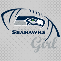 Seattle Seahawks Girl Svg, Nfl svg, Football svg file, Football logo,Nfl fabric, Nfl football