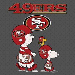 Snoopy The Peanuts San Francisco 49ers Svg, Nfl svg, Football svg file, Football logo,Nfl fabric, Nfl football