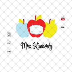 Mrs Kimberly, Back To School, Teacher, Teacher Svg, Teacher Gifts, Gift For Teacher, Teacher Life, Teacher School Svg, V