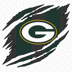 Green Bay Packers Torn NFL Svg, Nfl svg, Football svg file, Football logo,Nfl fabric, Nfl football