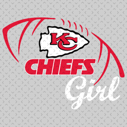 Kansas City Chiefs Girl Svg, Nfl svg, Football svg file, Football logo,Nfl fabric, Nfl football