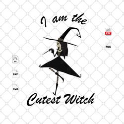 I Am The Cutest Witch, Witches Svg, Witch Vector, Witch Quotes, Witch Saying, Witch Shirt Svg, Witch Gift Svg, Cute Witc