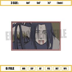 Hyuga Neji Anime Naruto Embroidery File png