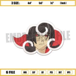 Anime Logo Red Cloud Embroidery Design png