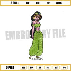 Jasmine In Green Embroidery Png