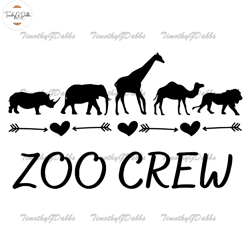 Zoo Crew svg & clip art Teacher Shirt svg Squad svg Crew svg