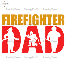 Firefighter Dad SVG