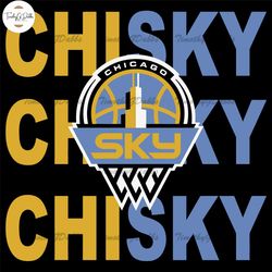 Chisky Chicago Sky Svg Sport Svg, Chisky Chicago Sky Basketball Svg