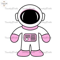 Astronaut Svg File For Cricut, Silhouette, Cute Astronaut Svg Cut File, Space Svg Vector Clipart, kid astronaut Png Fil