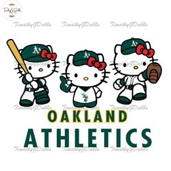 Hello Kitty Oakland Athletics Baseball