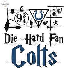 Die Hard Fan Colts Harry Potter SVG, Harry Potter SVG, NFL Football SVG, Indianapolis Colts Football SVG,NFL svg, Footba