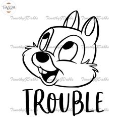Trouble Chip and Dale SVG
