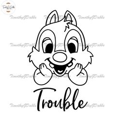Disney Chip and Dale Trouble Chip SVG