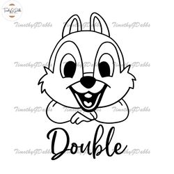 Disney Chip and Dale Double Dale SVG