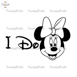 Minnie Mouse I Do SVG