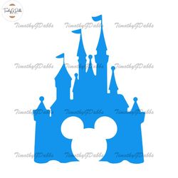 Mickey Mouse Magic Kingdom Blue SVG